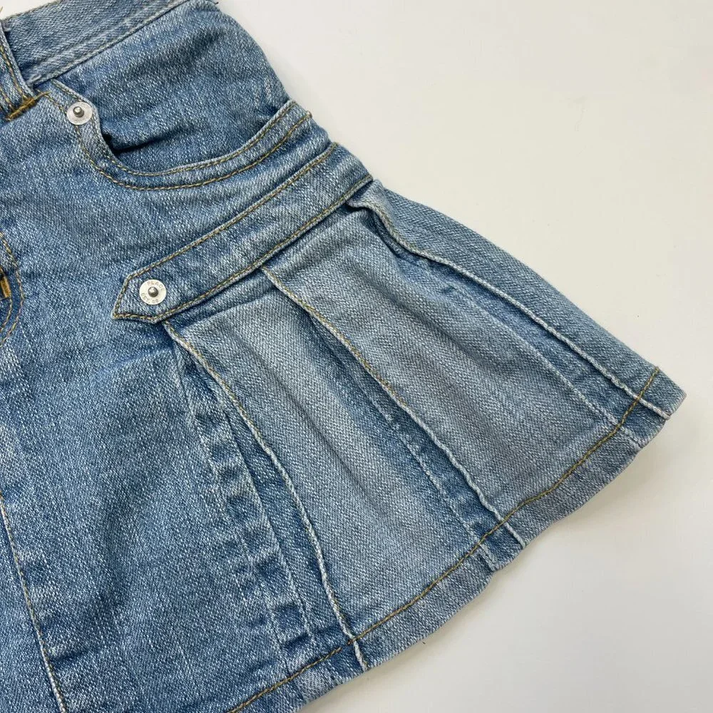 The Children's Place Stretch Denim Pleated Skort Size 6